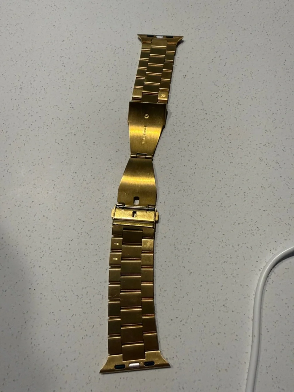 So Pretty Gold Stainless Steel Link Watch Band